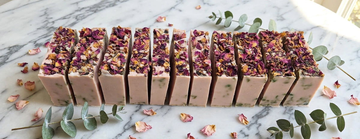 COCONUT ROSE DONKEY MILK BODY CLEANSING BAR | HOMEMADE