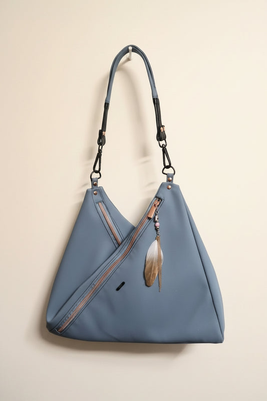 TRAUDY TRIANGULAR SHOULDER BAG by Oro Rosa Patterns - Stitched by THE HUDSON MAKER | EST. 2026
