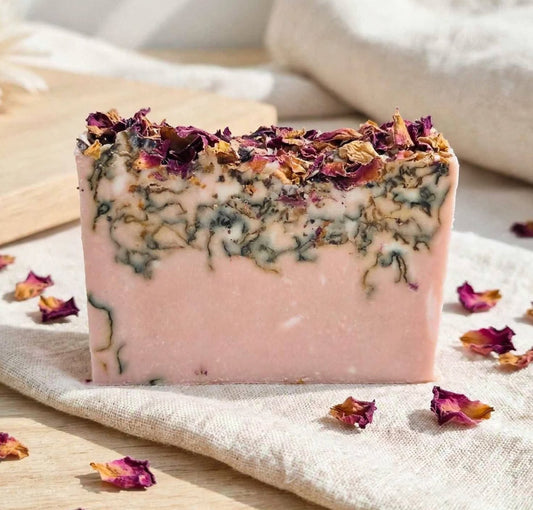 COCONUT ROSE DONKEY MILK BODY CLEANSING BAR | HOMEMADE