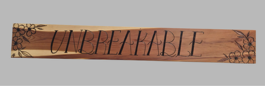 Unbreakable | One-of-a-Kind Pyrography Art