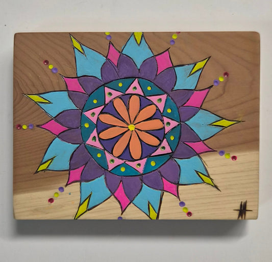 Mandala | One-of-a-kind Pyrography Art
